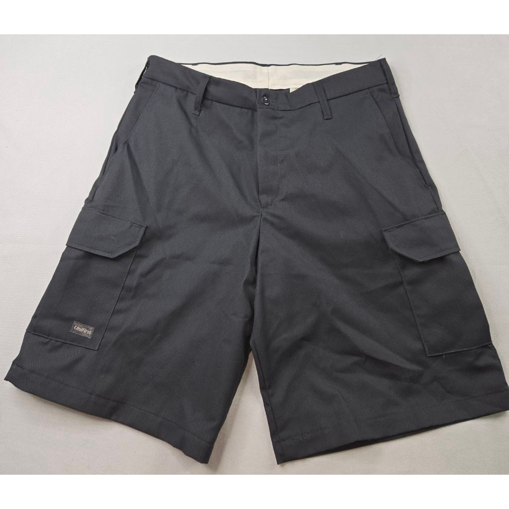 Men's UniFirst Waist 34 Charcoal SofTwill Cargo Shorts